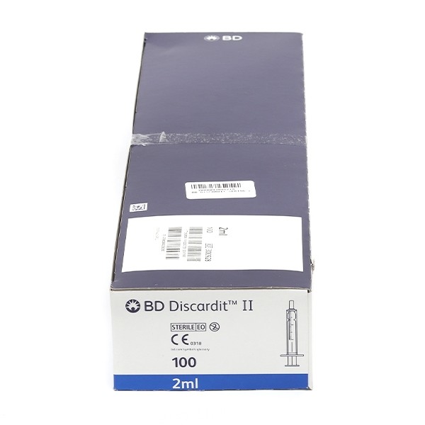 BD Discardit II seringue 2 pièces x100