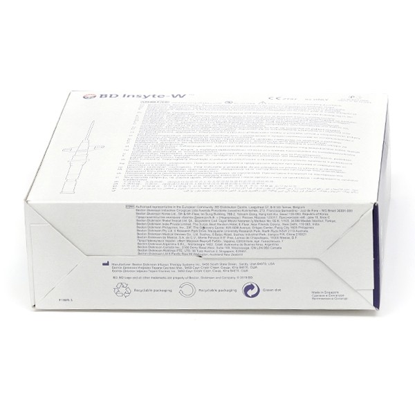 BD Insyte W cathéters avec ailettes 50 unités