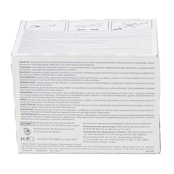 BD Microlance 3 Aiguille hypodermique x100