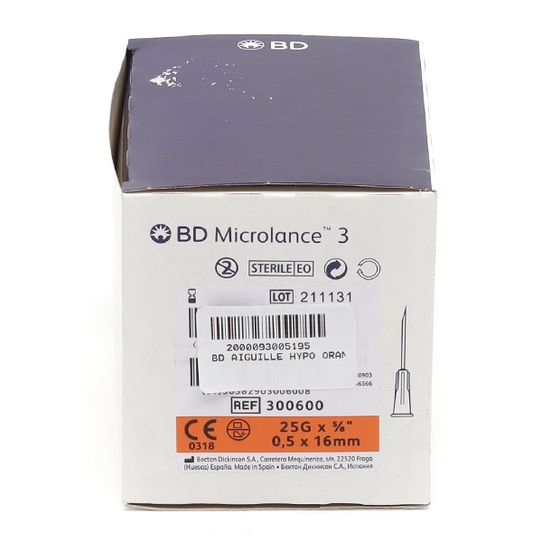 BD Microlance 3 Aiguille hypodermique x100