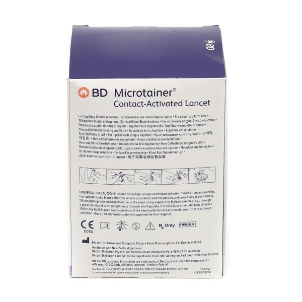 BD Microtainer Contact Lancettes