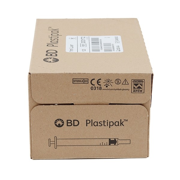 BD Plastipak seringues 3 pièces embout centré 120 unités