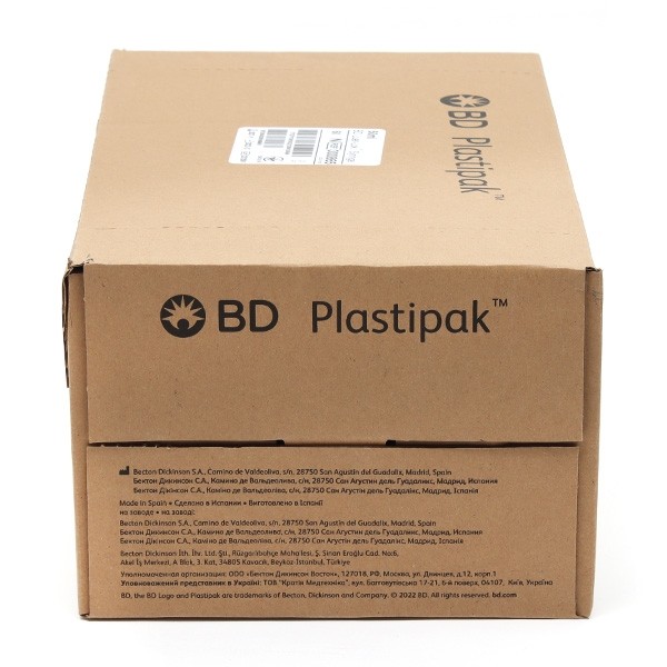 BD Plastipak seringue embout excentré 3 pièces