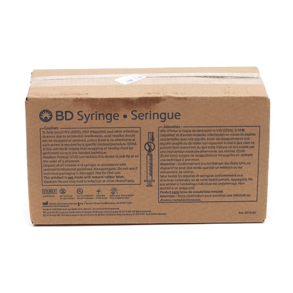 BD Plastipak seringues 3 pièces Luer Lock