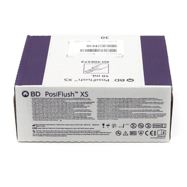 BD PosiFlush XS seringue saline