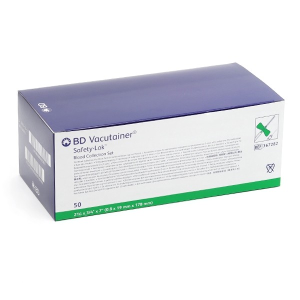 BD Vacutainer Safety Lok unité de prélèvement sécurisé 50 unités