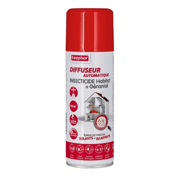 Beaphar Spray et diffuseur automatique Insecticide Habitat