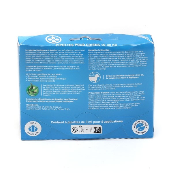 Pipette anti puce Chien  Beaphar Diméthicare