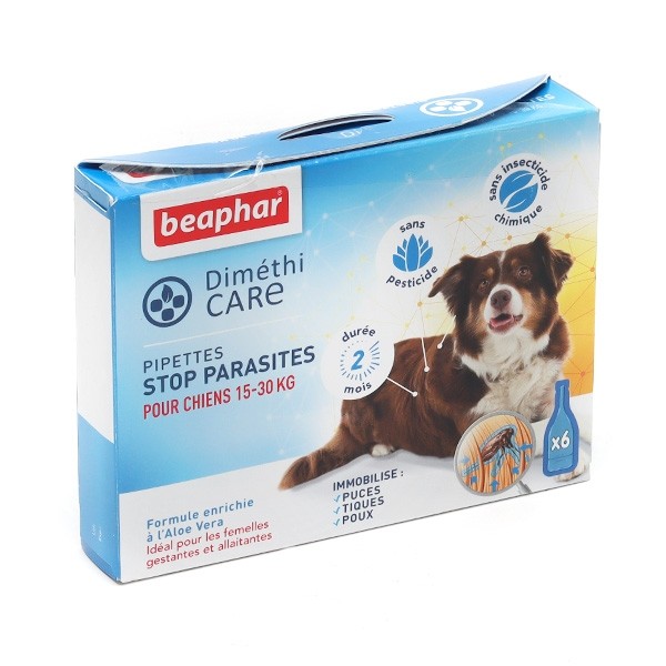 Pipette anti puce Chien  Beaphar Diméthicare