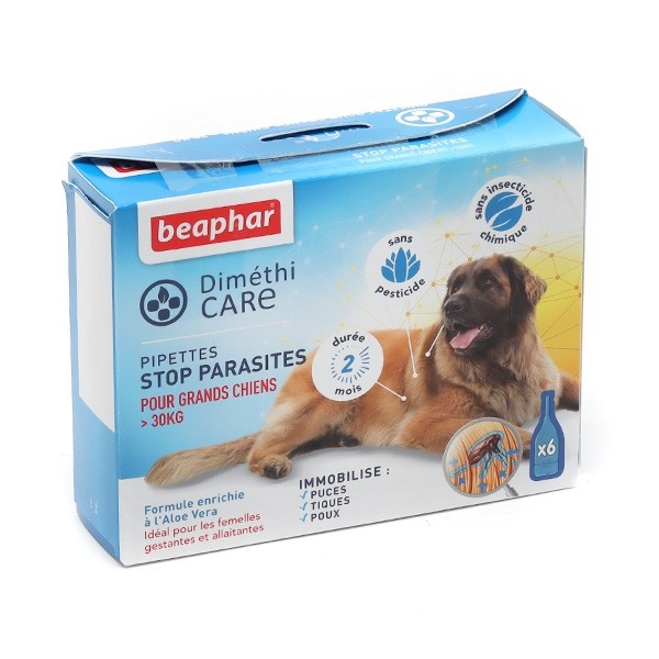 Pipette anti puce Chien  Beaphar Diméthicare