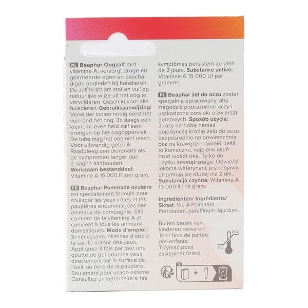 Beaphar Pommade oculaire pour animaux