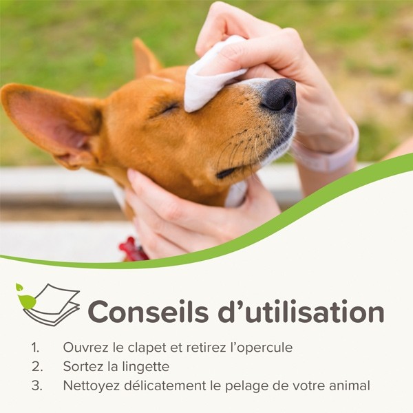 Beaphar lingettes nettoyantes universelles pour chien et chat
