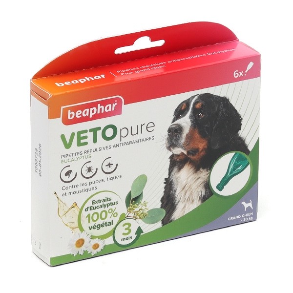 Vetopure Chien Pipettes antiparasitaires répulsives