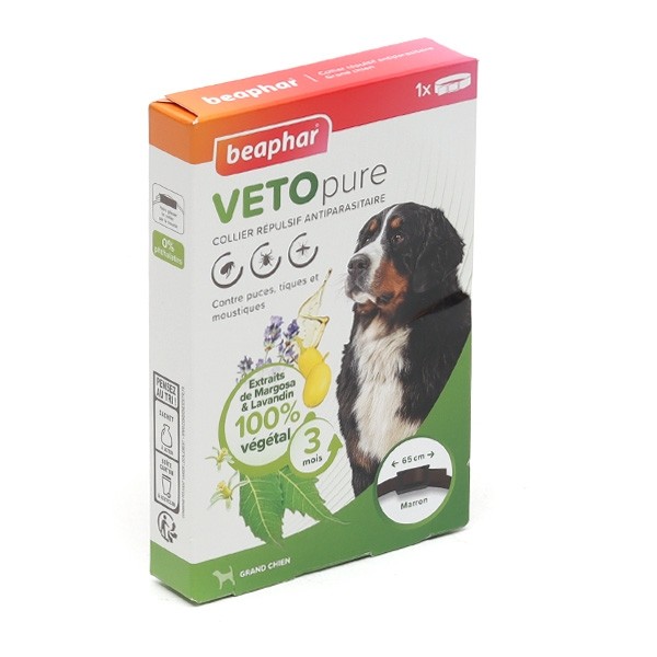 Collier répulsif antiparasitaire Vetopure Chien