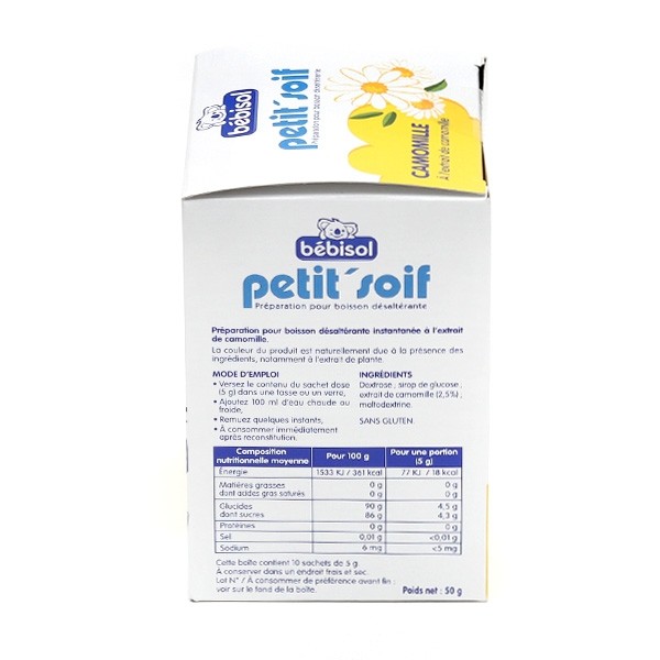 Bébisol Petit Soif Camomille sachets
