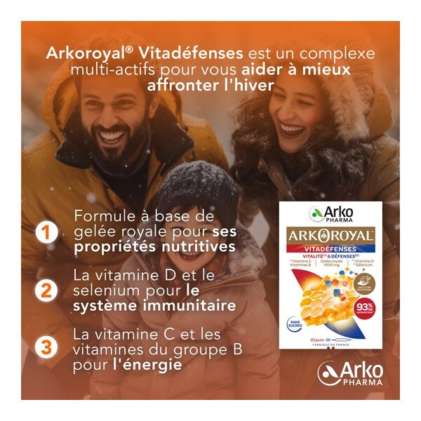 Arkoroyal Vitadéfenses ampoules