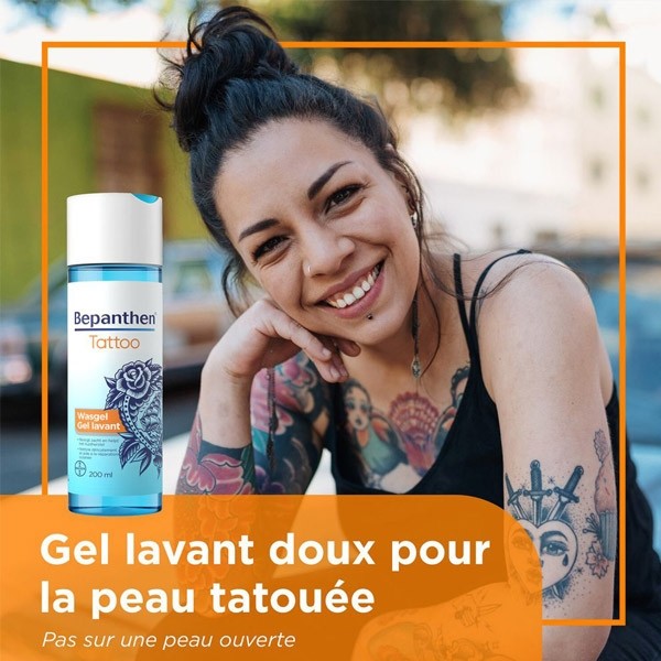 Bepanthen Derma Tattoo Gel lavant tatouage