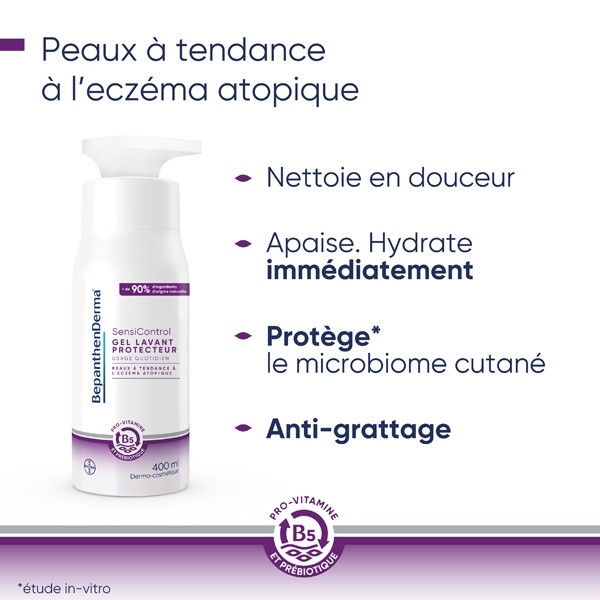 Bepanthen Derma SensiControl gel lavant protecteur