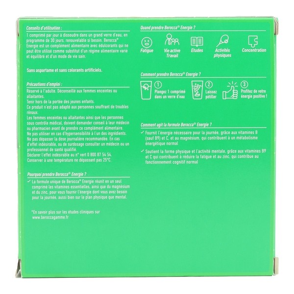 Berocca Energie effervescent goût Orange