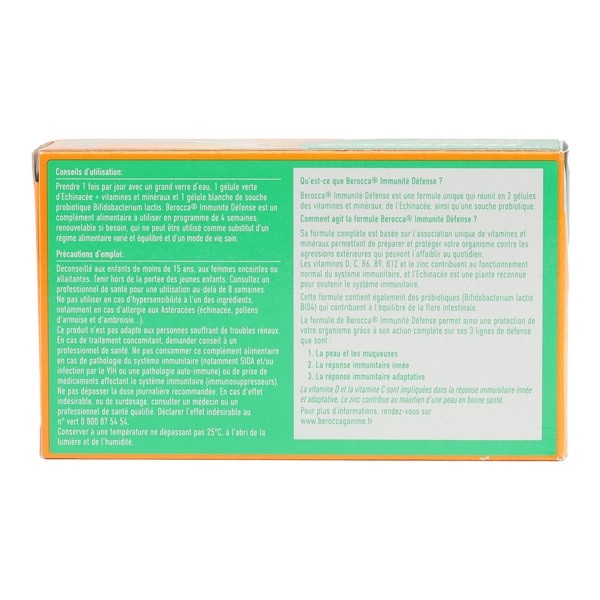 Berocca Immunité Défense gélules