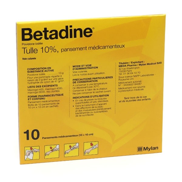 Betadine Tulle pansement