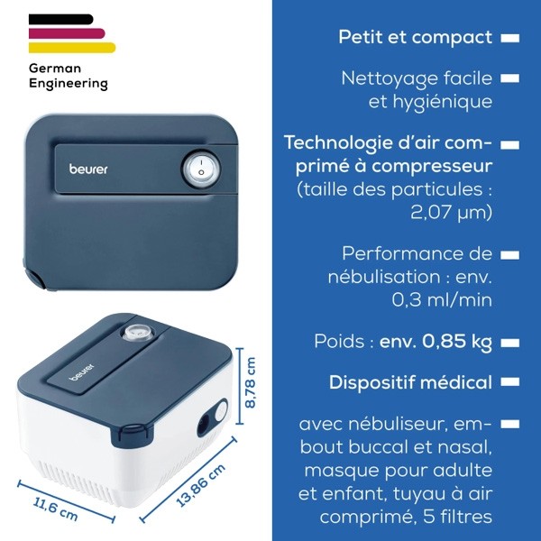 Beurer Aérosol nébuliseur IH16