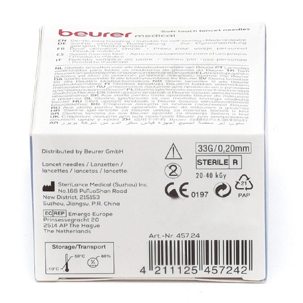 Beurer lancettes Soft touch