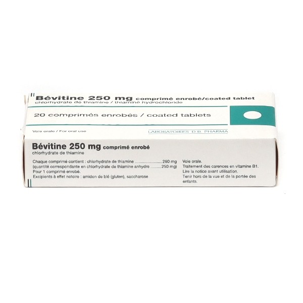 Bevitine 250 mg comprimés