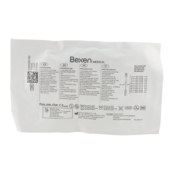 Bexen prolongateur pour pousse-seringue