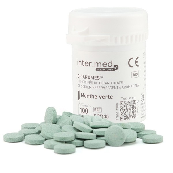Bicarômes comprimés de Bicarbonate de Sodium x 100
