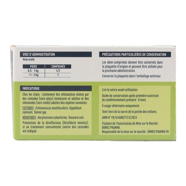 Milbetel Chat vermifuge