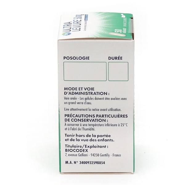 Ultra Levure 50 mg gélule antidiarrhéique