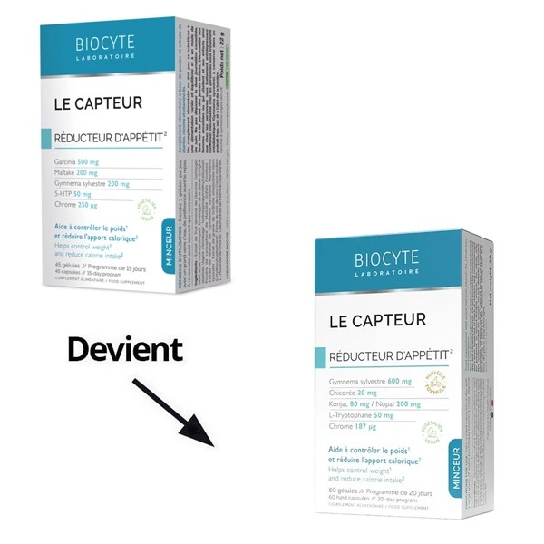 Biocyte Le capteur Réducteur d'appétit gélules