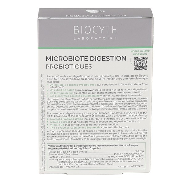 Biocyte Microbiote Digestion gélules
