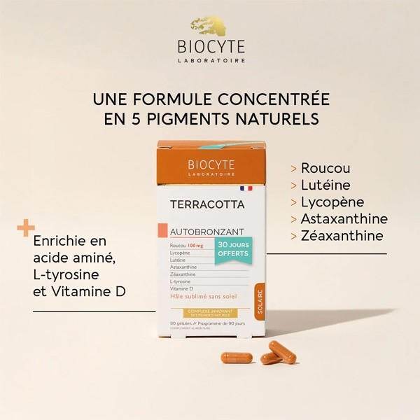 Biocyte Terracota Autobronzant gélules