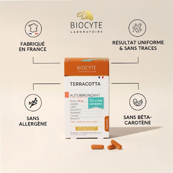 Biocyte Terracota Autobronzant gélules