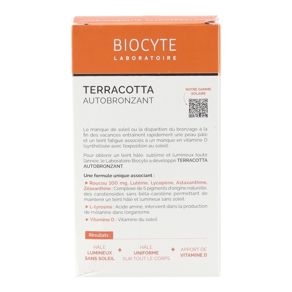 Biocyte Terracota Autobronzant gélules