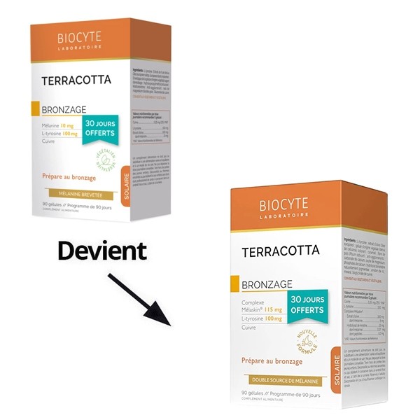 Biocyte Terracotta Bronzage gélules