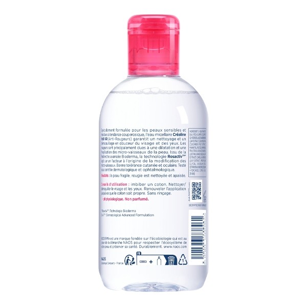 Bioderma Créaline H2O AR Eau micellaire démaquillante anti rougeurs