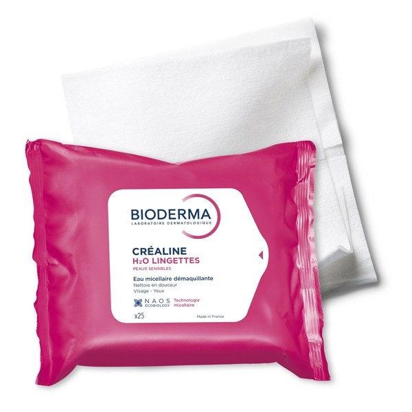 Bioderma Créaline H2O lingette nettoyante démaquillante