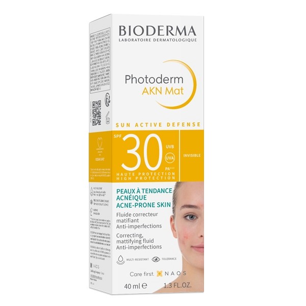 Bioderma Photoderm AKN Mat fluide correcteur matifiant SPF 30