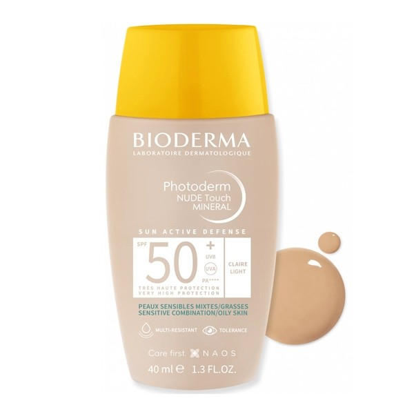 Bioderma Photoderm Nude Touch Mineral fluide solaire teinté SPF 50+