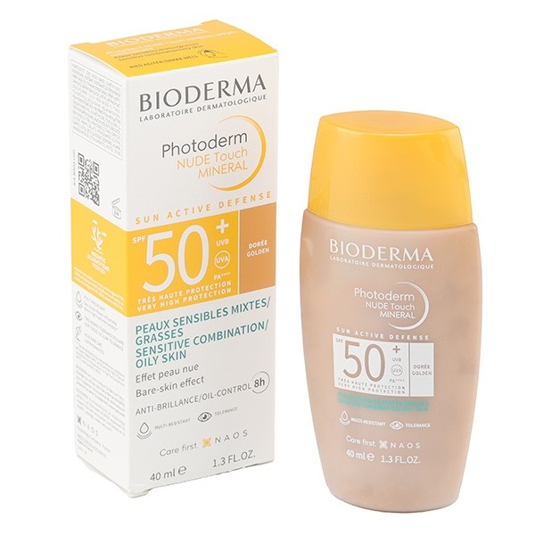 Bioderma Photoderm Nude Touch Mineral fluide solaire teinté SPF 50+