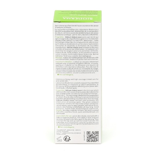 Bioderma Sébium Global Cover soin intense purifiant 30 ml