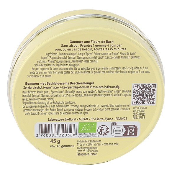 Biofloral Fleurs de Bach Enfant gummies Ange gardien bio