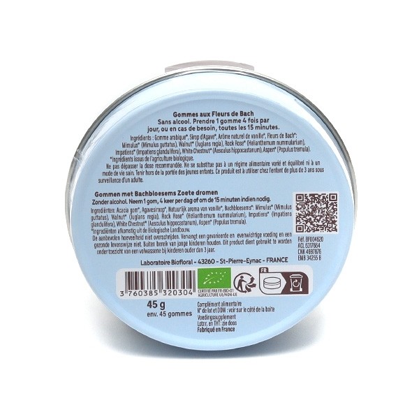 Biofloral Fleurs de Bach Gummies enfant Beaux rêves bio
