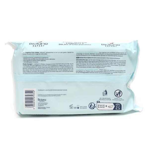 Biolane Expert lingettes Pure Water