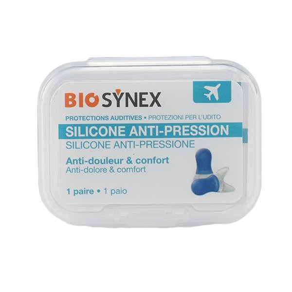 Biosynex Protections auditives silicone anti pression