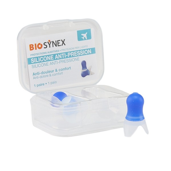 Biosynex Protections auditives silicone anti pression