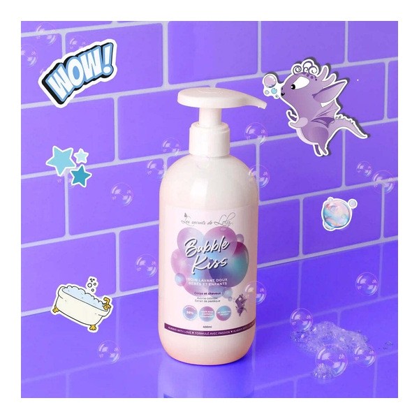 Les secrets de Loly Bubble kiss soin lavant doux bébés et enfants